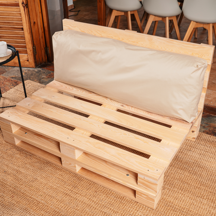 Cuscino per Pallet Sfoderabile Impermeabile - Schienale 120x40 Cm