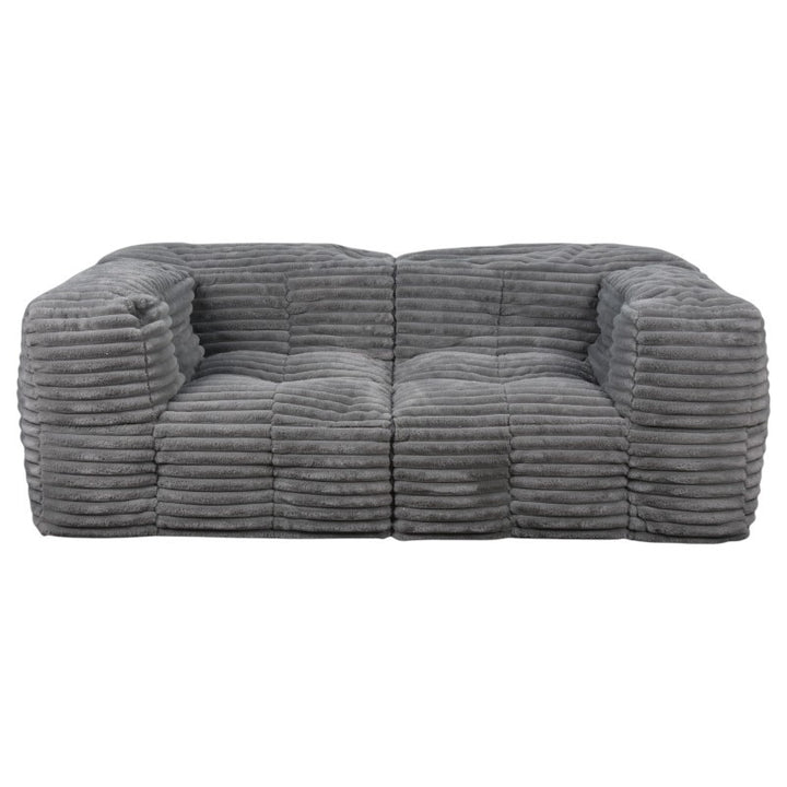 Divano componibile in pelliccia a coste - 90x180 cm