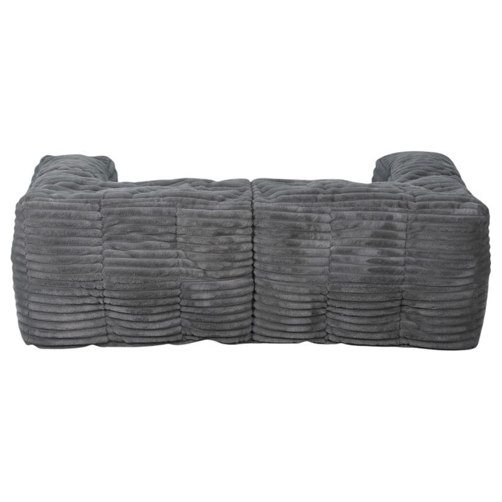 Divano componibile in pelliccia a coste - 90x180 cm