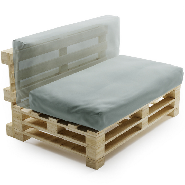 Cuscino per Pallet Sfoderabile Impermeabile - 120x60 Cm