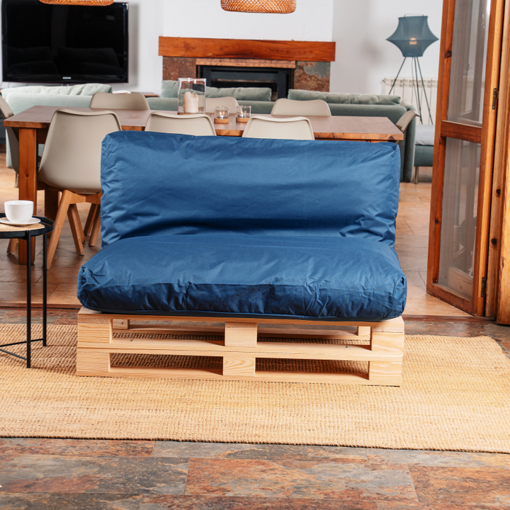 Cuscino per Pallet Sfoderabile Impermeabile - 120x60 Cm