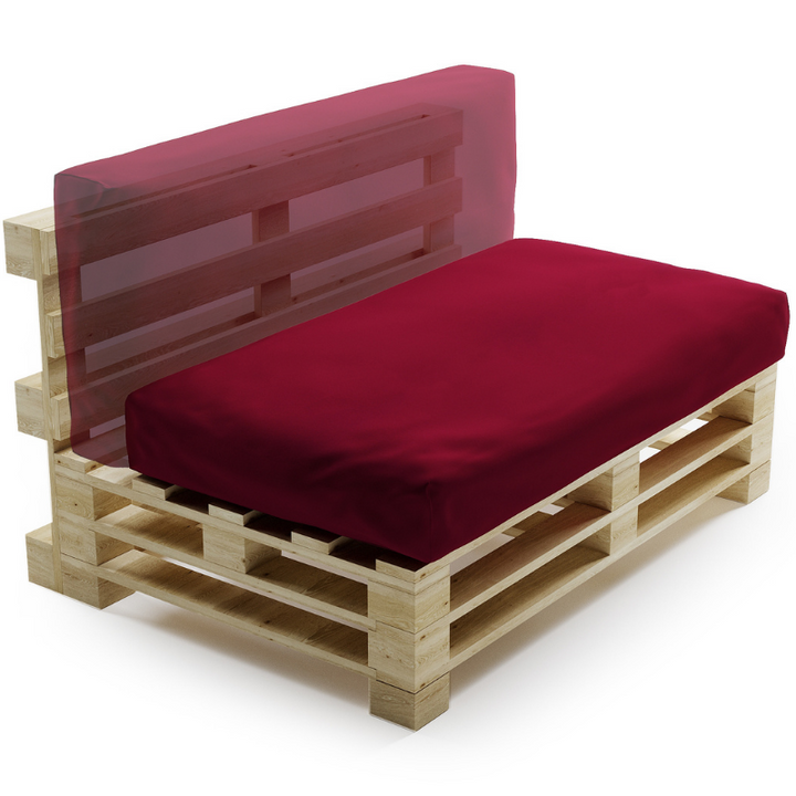 Cuscino per Pallet Sfoderabile Impermeabile - 120x60 Cm