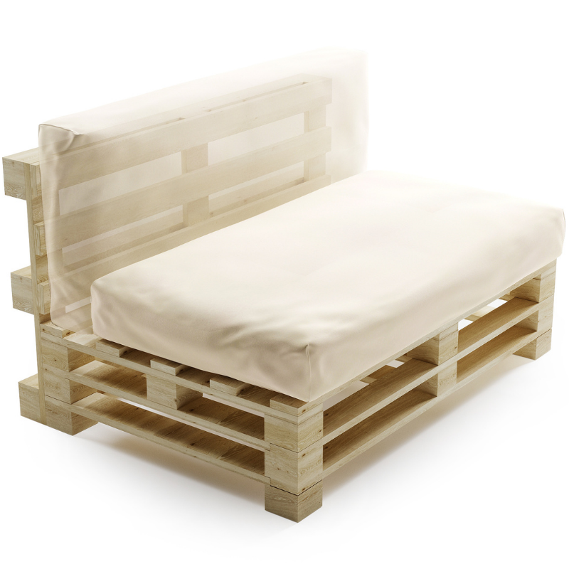 Cuscino per Pallet Sfoderabile Impermeabile - 120x60 Cm