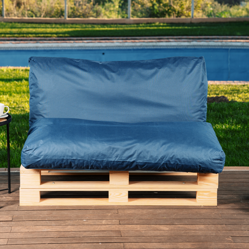 Cuscino per Pallet Sfoderabile Impermeabile - 120x60 Cm