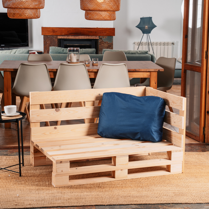 Cuscino per Pallet Sfoderabile Impermeabile - Angolare 60x40 cm