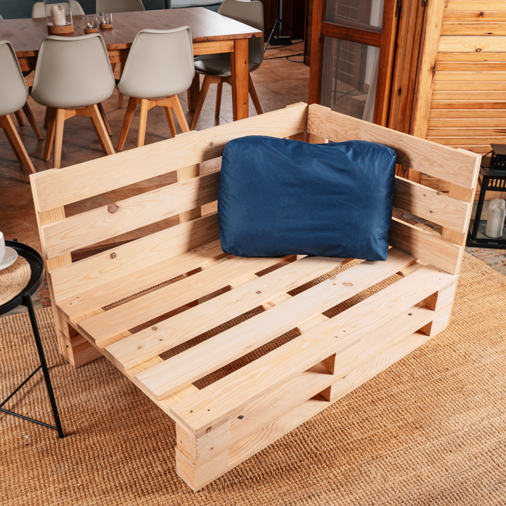 Cuscino per Pallet Sfoderabile Impermeabile - Angolare 60x40 cm