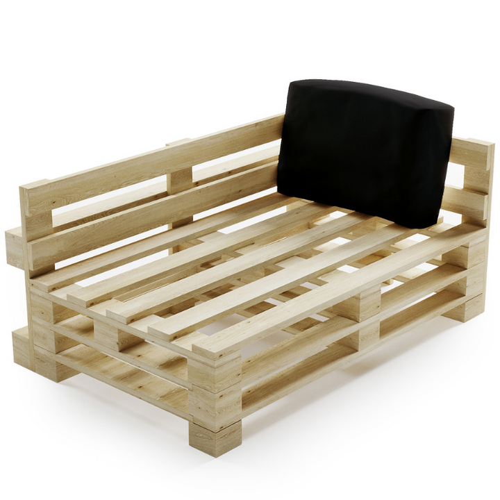 Cuscino per Pallet Sfoderabile Impermeabile - Angolare 60x40 cm