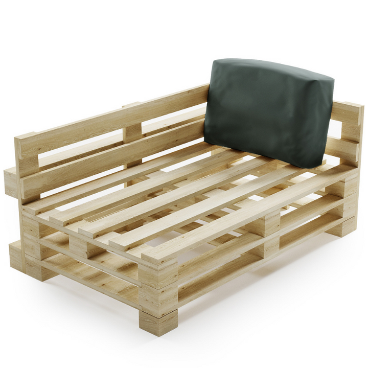 Cuscino per Pallet Sfoderabile Impermeabile - Angolare 60x40 cm