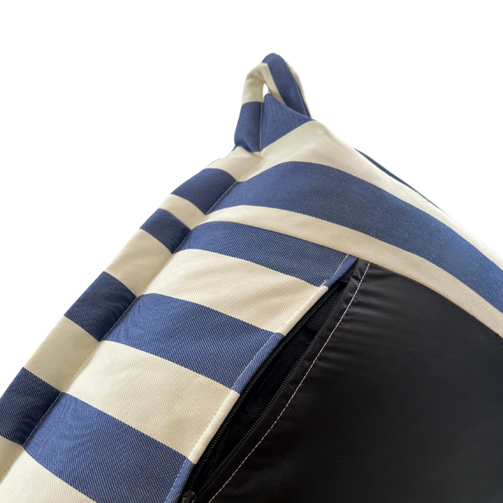 Fodera Pouf da Esterno a Righe - 85 X 85 X 75 Cm
