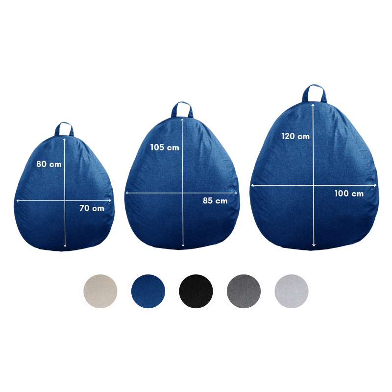 Fodera Pouf a Sacco - 105x85 Cm