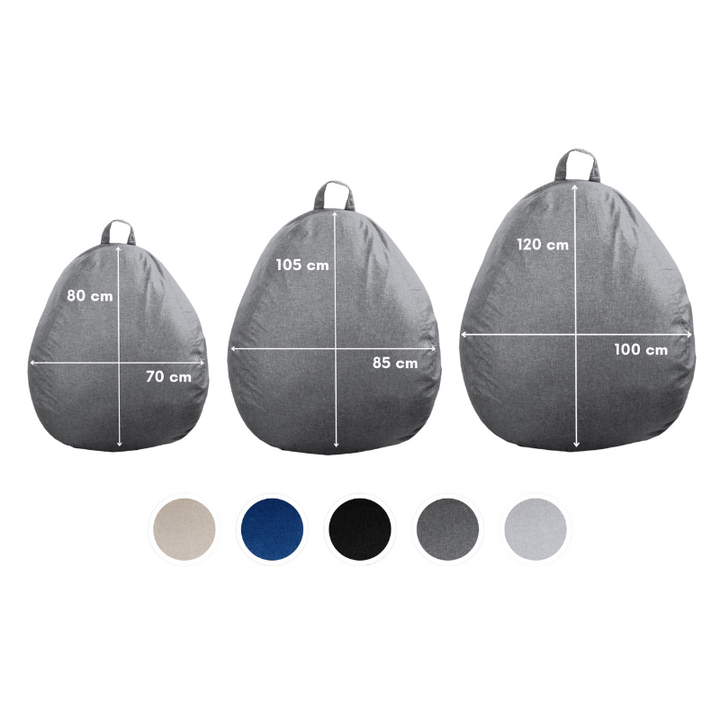 Fodera Pouf a Sacco - 80x70 Cm
