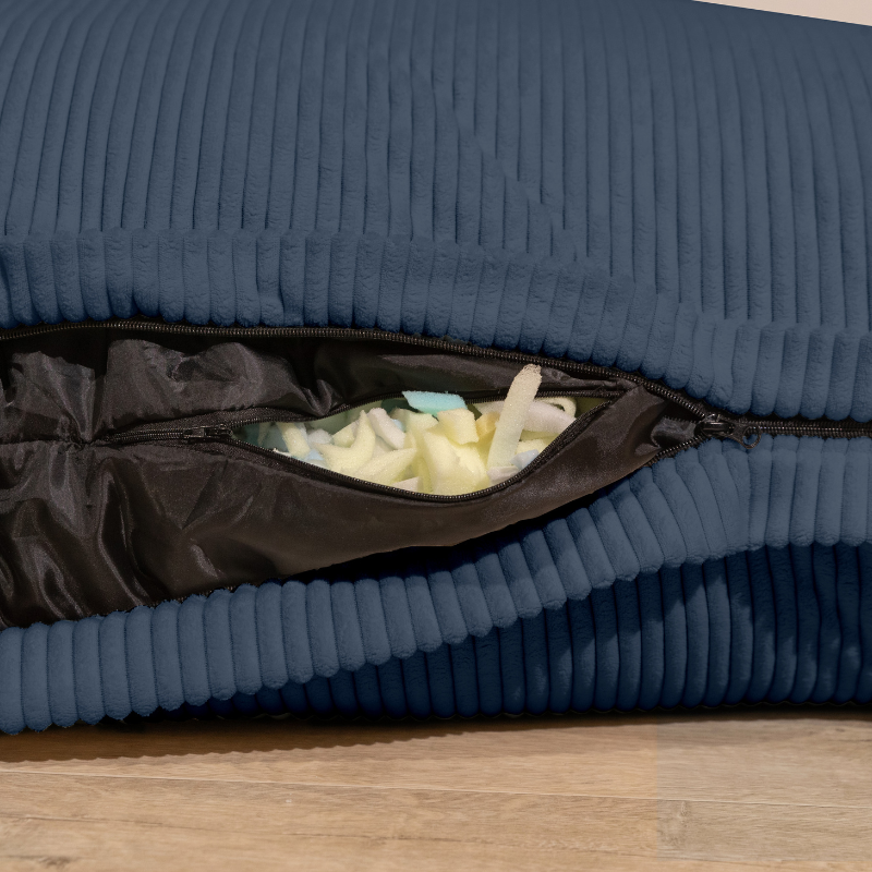Fodera per Pouf in Velluto a Coste - 140x180 Cm