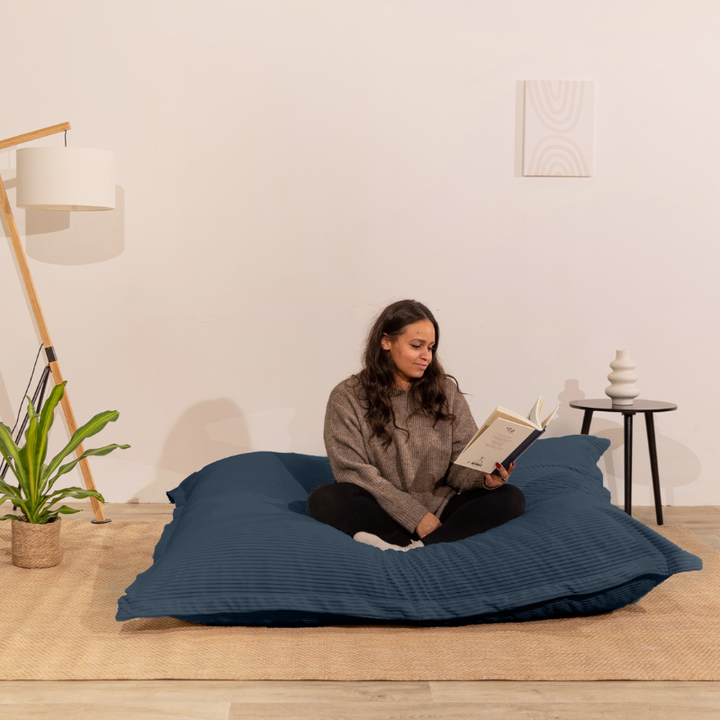 Fodera per Pouf in Velluto a Coste - 140x180 Cm