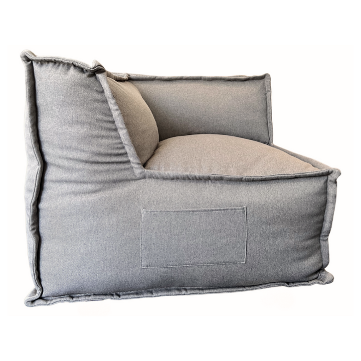 Modulo Angolare Reversibile Per Divano Modulare - Effetto Lino - 90x90 Cm