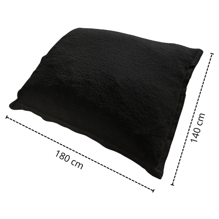 Pouff in tessuto bouclé sfoderabile - 140x180 cm