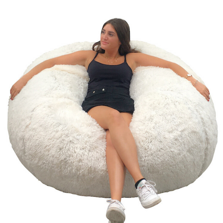 Pouf Gigante in Pelliccia - 120 cm - Banabag