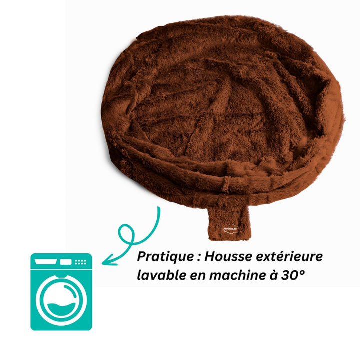Pouf Gigante in Pelliccia - 120 cm - Banabag