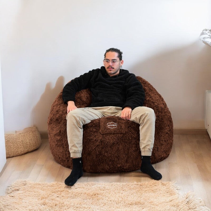 Pouf Gigante in Pelliccia - 120 cm - Banabag