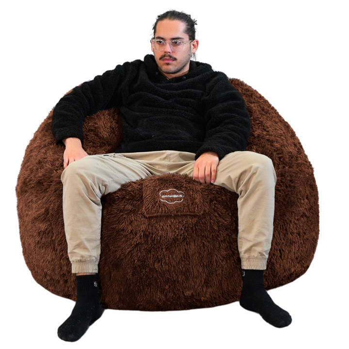 Pouf Gigante in Pelliccia - 120 cm - Banabag