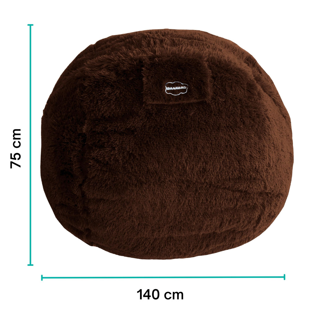 Pouf Gigante in Pelliccia - 140 Cm - Banabag