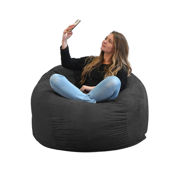 Pouf Gigante in Microscamosciato - 120 Cm - Banabag
