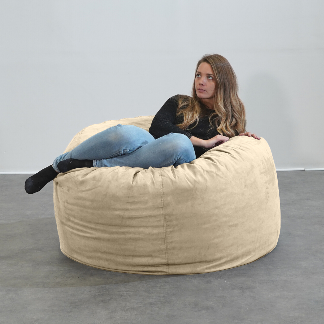 Pouf Gigante in Microscamosciato - 120 Cm - Banabag