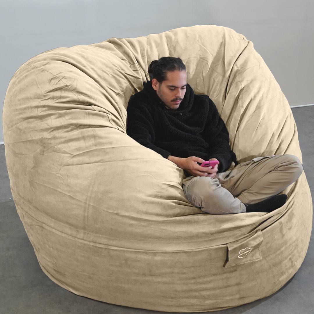 Pouf Gigante in Microscamosciato - 200 Cm - Banabag