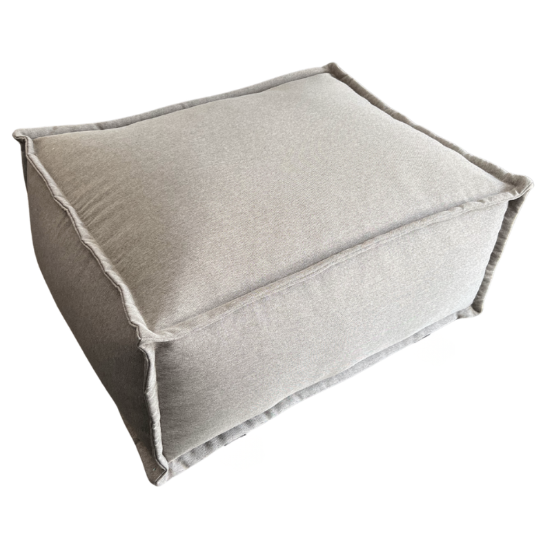 Pouf méridiana per divano componibile - Effetto lino - 80x60x38 cm
