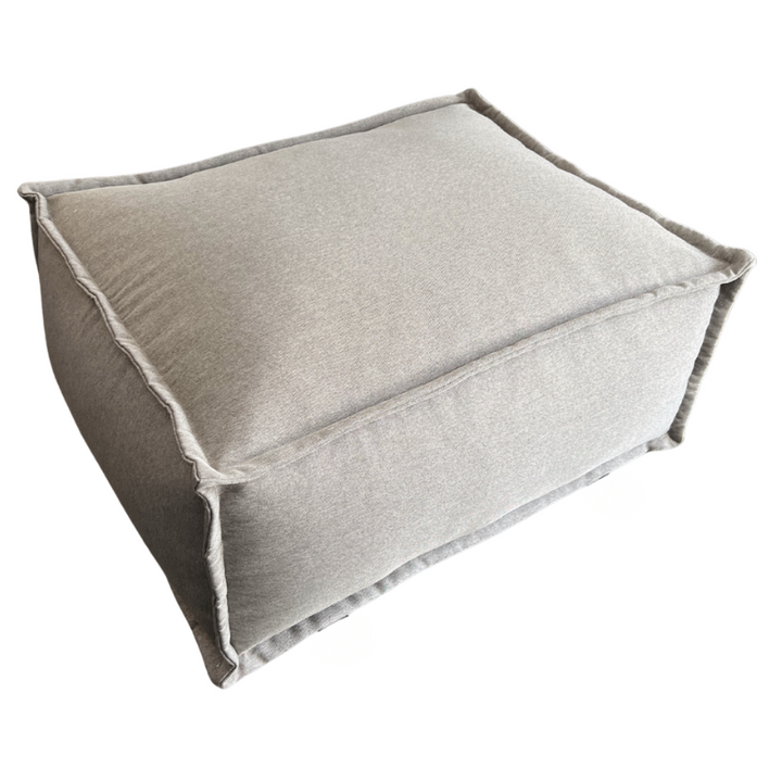 Pouf méridiana per divano componibile - Effetto lino - 80x60x38 cm