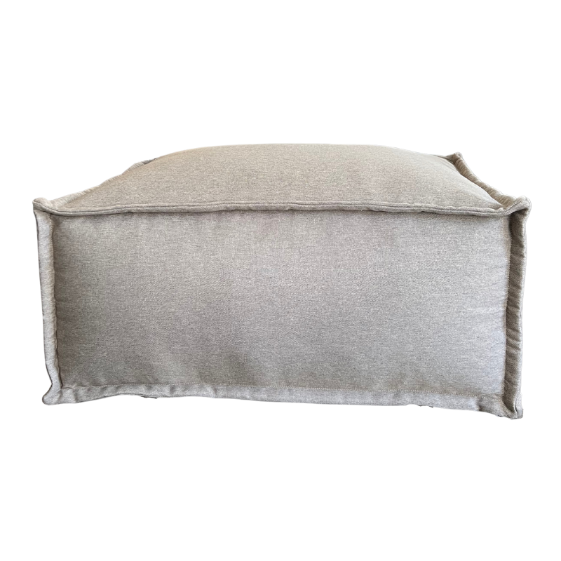 Pouf méridiana per divano componibile - Effetto lino - 80x60x38 cm