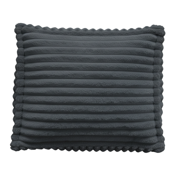 Pouf Pouf Per Divano Modulare - Pelliccia A Costine - 80x60x38 Cm
